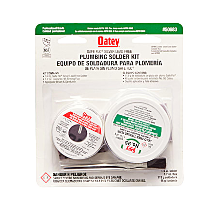 Oatey Safe Flo Silver Lead Free Plumbing Solder Kit