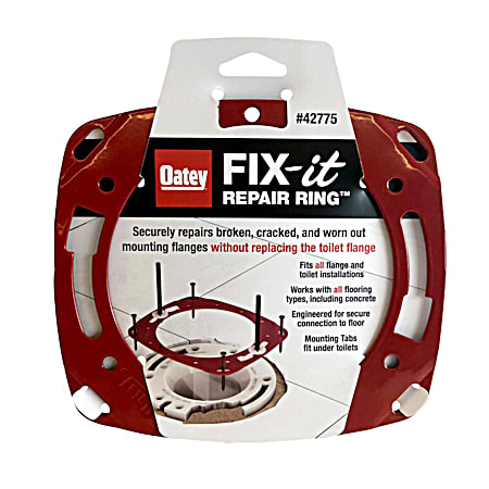 Oatey Red Fix-it Metal Toilet Flange Repair Ring