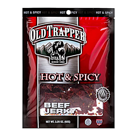 Old Trapper 3.25 oz Hot & Spicy Beef Jerky