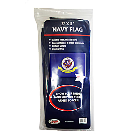 3 ft x 5 ft Navy Nylon Flag