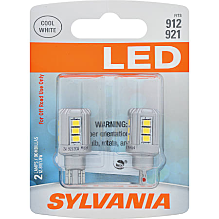 SYLED 912/921 White LED Mini Bulb - 2 Pk