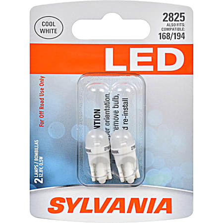 SYLED 2825 Cool White LED Mini Bulb - 2 Pk
