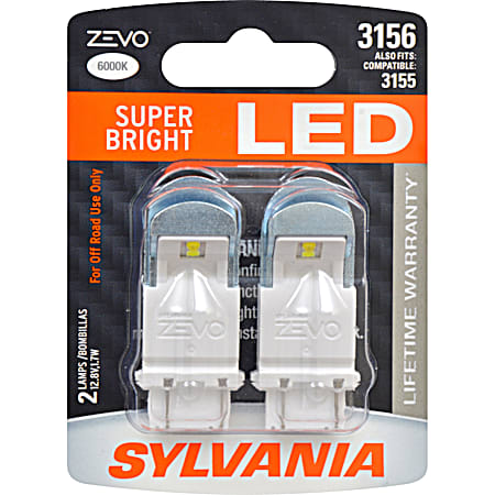 Zevo 3156 White LED Mini Bulb - 2 Pk