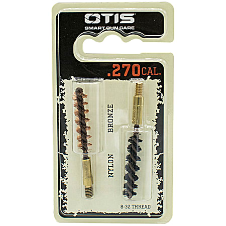 Otis .27 cal Nylon & Bronze Bore Brushes - 2 Pk