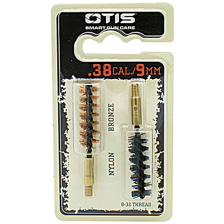 Otis .38 cal Nylon & Bronze Bore Brushes - 2 Pk