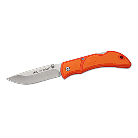 Trail 3.3 in Orange Drop-Point Folding Knife