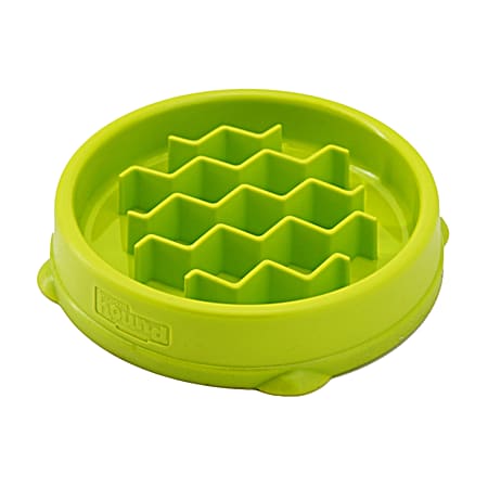 Green Cat Fun Feeder w/ Waves