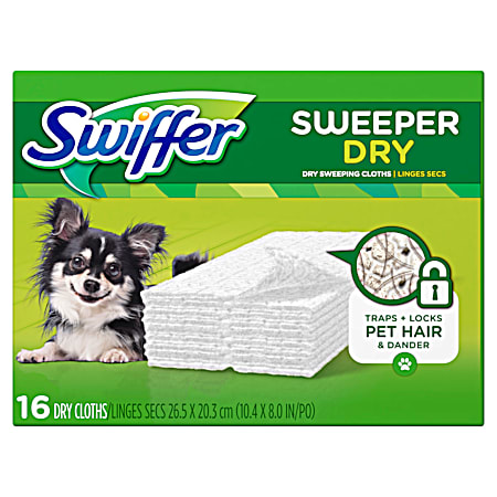 Sweeper Unscented Dry Cloth Refill - 16 ct