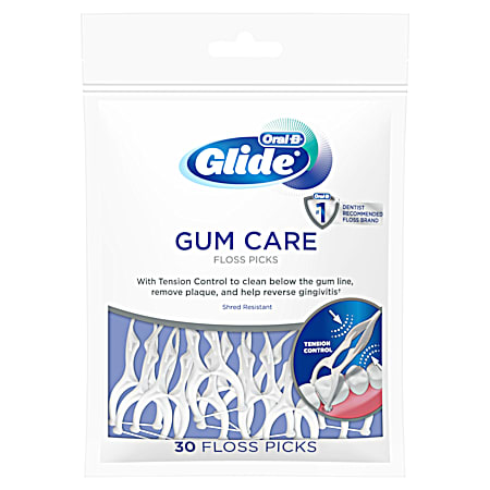 Oral-B Glide Gum Care Floss Picks - 30 Ct