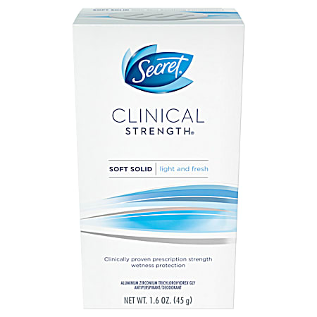 1.6 oz Clinical Strength Soft Solid Light and Fresh Deodorant
