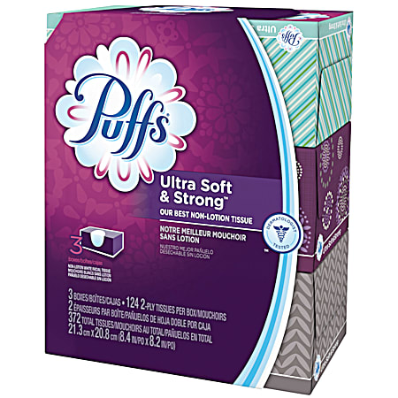 Ultra Soft & Strong Facial Tissue - 3 pk