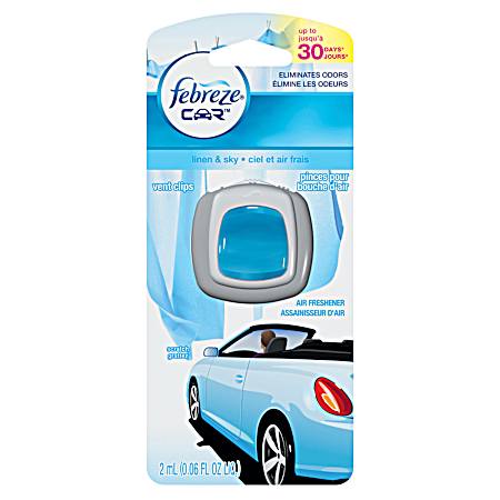 Febreze Car Vent Clip - Linen & Sky
