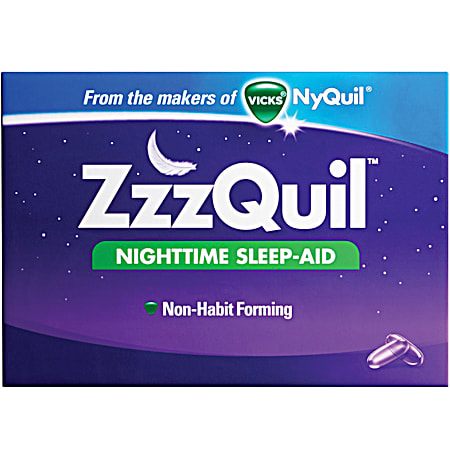 Vicks ZzzQuil Nightime Sleep-Aid LiquiCaps - 24 Ct.