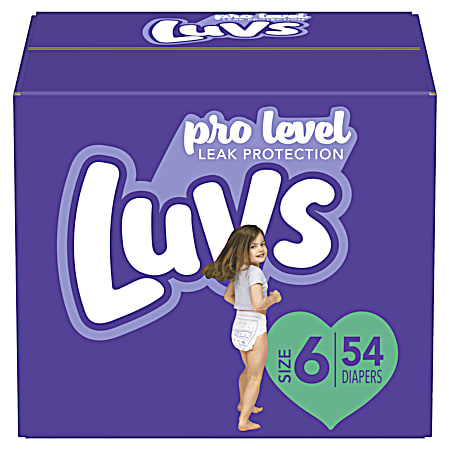 LUVS Family Pack Size 6 Diapers - 54 Ct