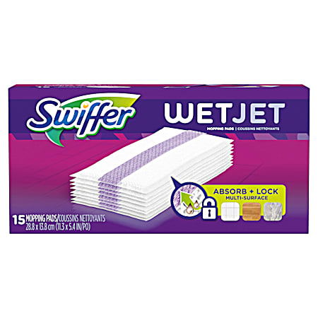 Wet Jet Disposable Mopping Pad Refill - 15 ct