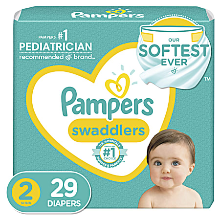 Pampers Swaddlers Jumbo Pack Size 2 Diapers - 29 Ct