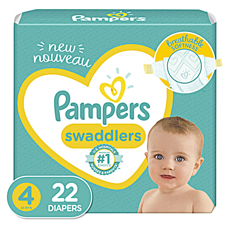 Pampers Swaddlers Jumbo Pack Size 4 Diapers - 22 Ct