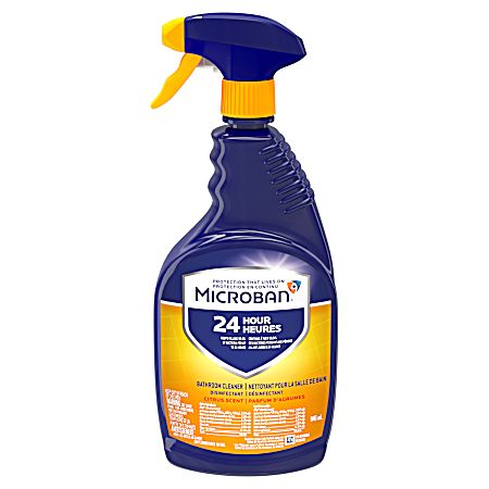 Microban 32 oz Citrus Scent Bathroom Cleaner