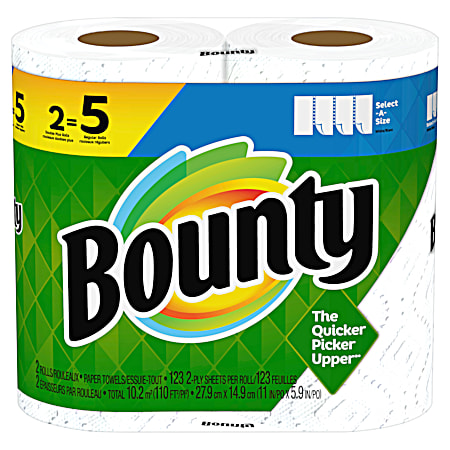 Select-A-Size White Double Rolls Paper Towels - 2 pk