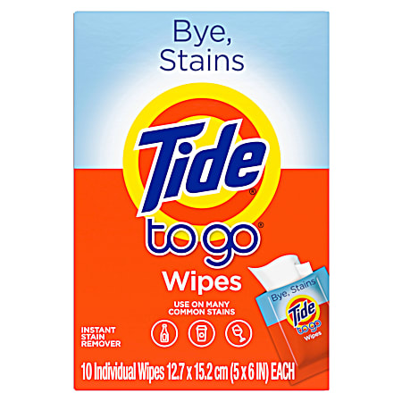 To-Go Stain Remover Wipes - 10 ct