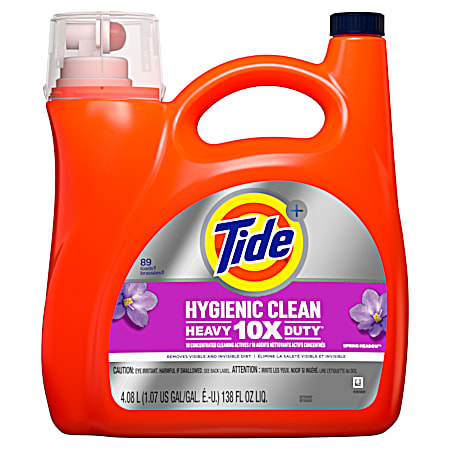 Tide Hygienic Clean 10X 138 oz Spring Meadow Liquid Laundry Detergent