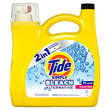 Simply Bleach Alternative 115 oz Liquid Laundry Detergent
