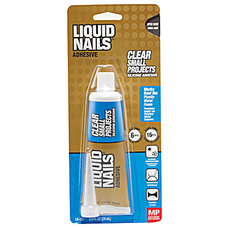 LIQUID NAILS Small Projects 2.5 fl oz Clear Silicone Adhesive