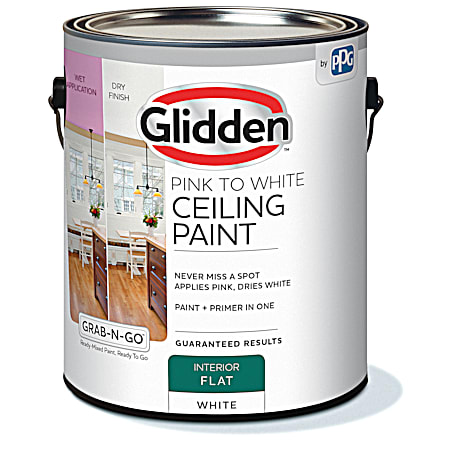 Grab-N-Go 1 gal Flat White Interior Ceiling Paint