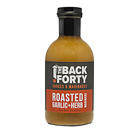 The Back Forty 16 oz Roasted Garlic & Herb Marinade