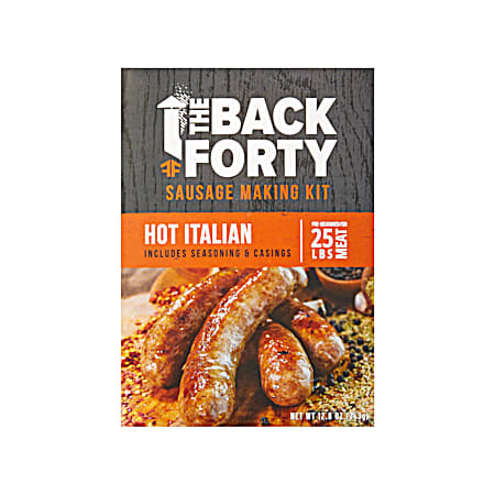 The Back Forty 25 lb Fresh Hot Italian Sausage Seasoning Kit