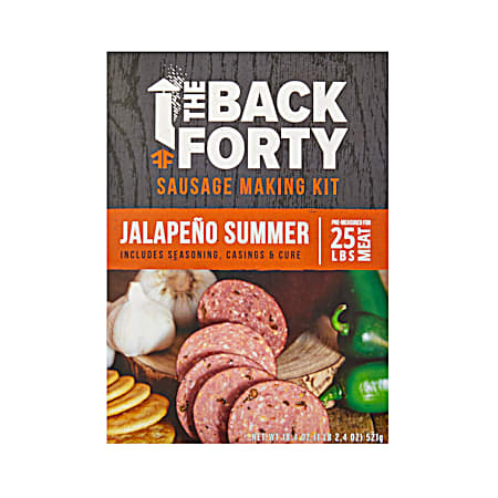 The Back Forty 25 lb Jalapeno Summer Sausage Kit