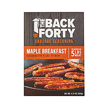 The Back Forty Fresh Maple Breakfast Sausage Seasoning Kit