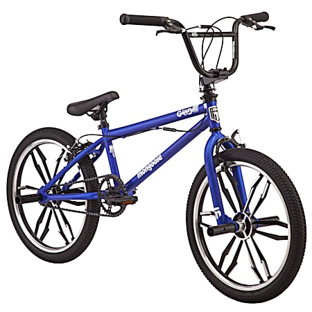 Boy's Blue 20 in Grid Mag Bicycle