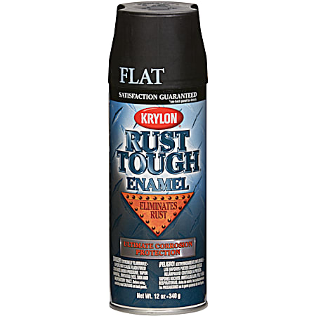 12 oz Rust Tough Rust Preventative Flat Enamel