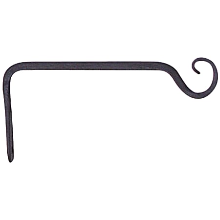 6 in Black Forged Straight Hook