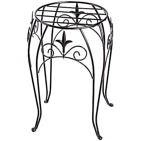 15 in Black Classic Finial Plant Stand