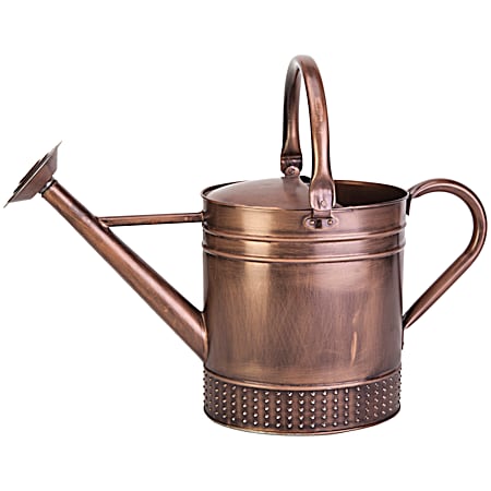 1 gal Embossed Brushed Copper Watering Can
