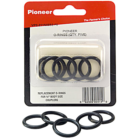 Pioneer O-Rings For 1/2 In. Pioneer Coupler - 5 Pack