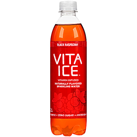 Vita Ice 17 oz Black Raspberry Sparkling Water