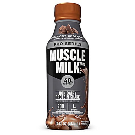 Muscle Milk Pro Series 14 oz Knockout Chocolate Non-Dairy Protein Shake