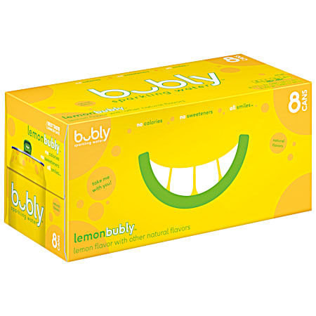 Bubly Lemon Enhanced Sparkling Water - 8 pk