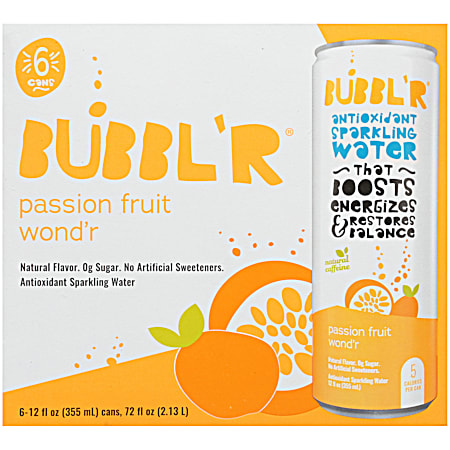 Antioxidant Passion Fruit Wond'r Sparkling Water - 6 pk