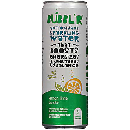 12 oz Antioxidant Lemon Lime Twist'r Sparkling Water