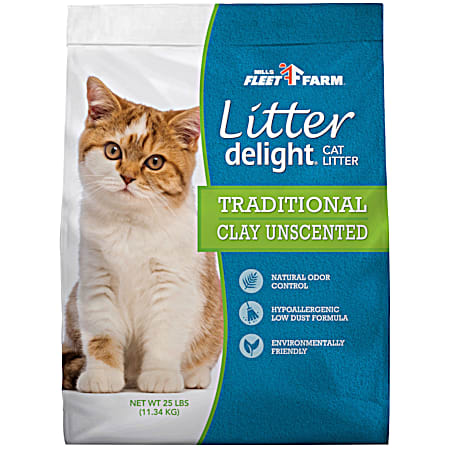 Unscented Traditional Clay Litter - 25 lb
