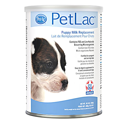 PetAg 10.5 oz PetLac Milk Replacement Powder for Puppies