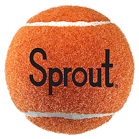 Orange Tennis Ball Dog Toy