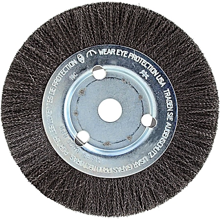 6 In. Crimped Wire Wheel Brush - Narrow Face