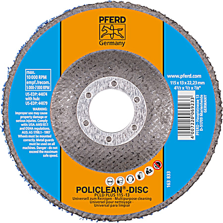 4-1/2 x 7/8 in AH POLICLEAN Cleaning & Stripping Wheel