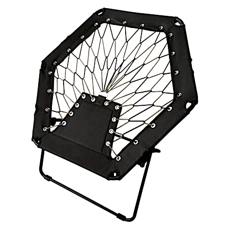 Black Foldable Bungee Chair