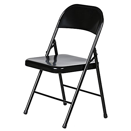Black Steel Folding Chair